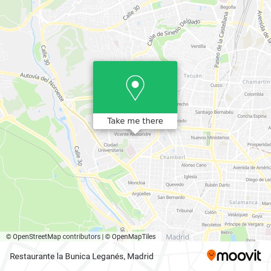 mapa Restaurante la Bunica Leganés