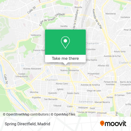 mapa Spring Directfield