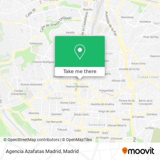 Agencia Azafatas Madrid map