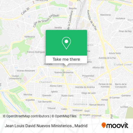 Jean Louis David Nuevos Ministerios. map