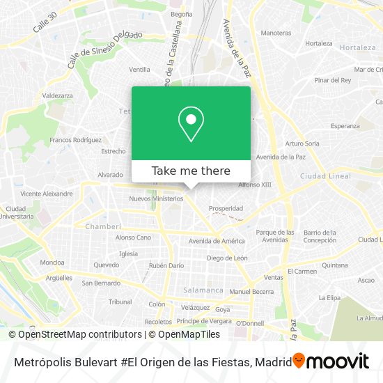 Metrópolis Bulevart #El Origen de las Fiestas map