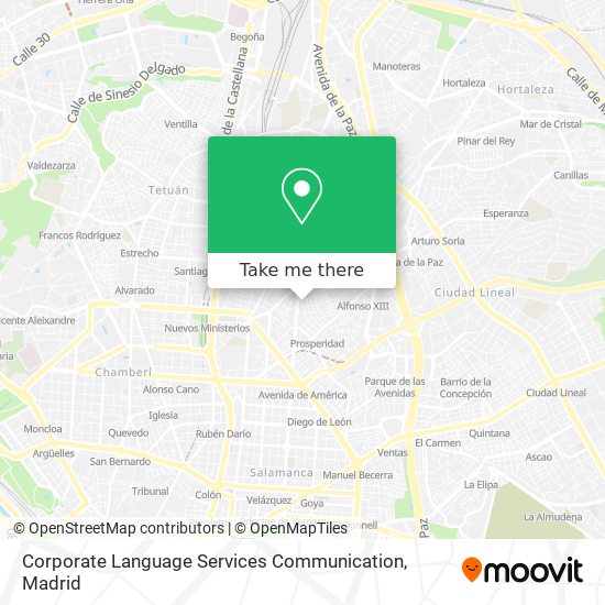 Corporate Language Services Communication map