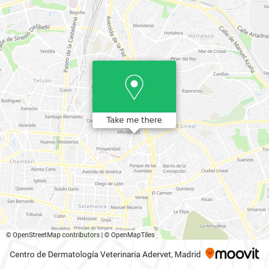 Centro de Dermatología Veterinaria Adervet map