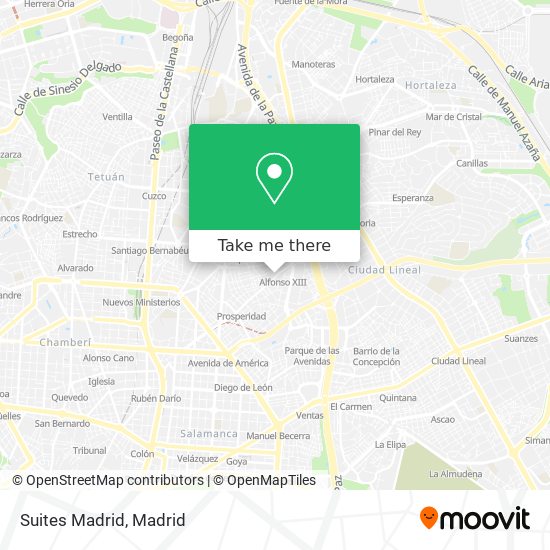 Suites Madrid map