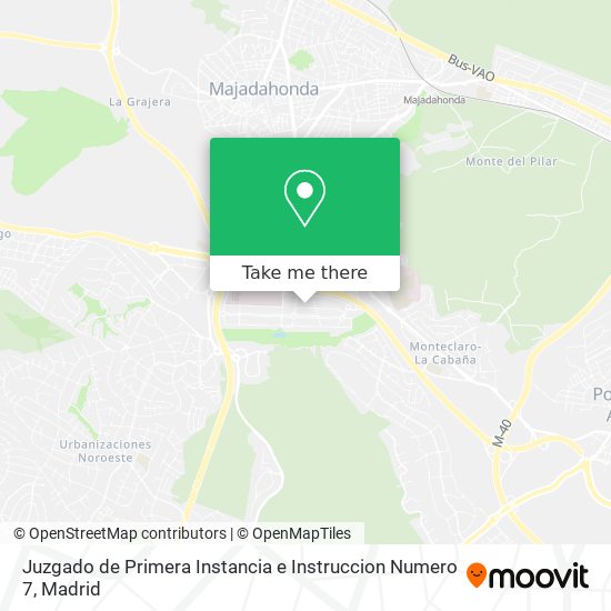 mapa Juzgado de Primera Instancia e Instruccion Numero 7