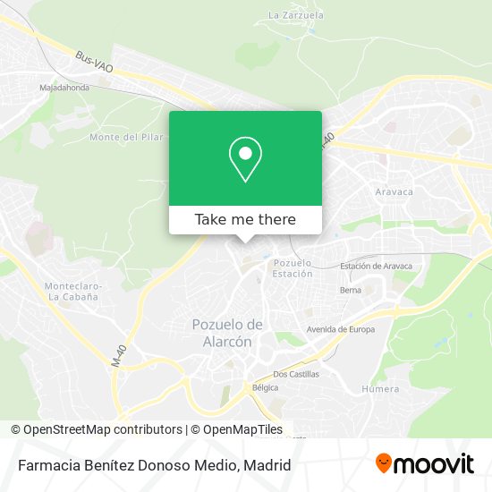 Farmacia Benítez Donoso Medio map