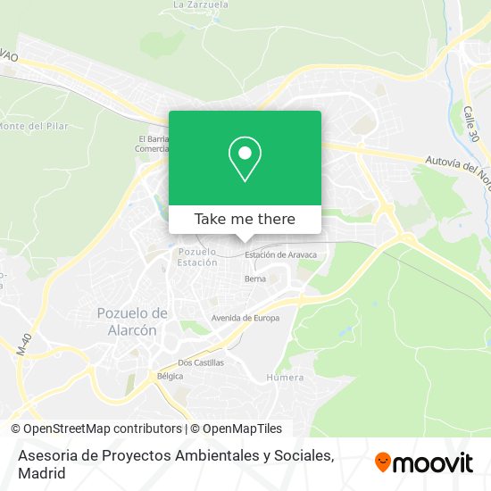 Asesoria de Proyectos Ambientales y Sociales map