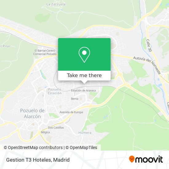 Gestion T3 Hoteles map