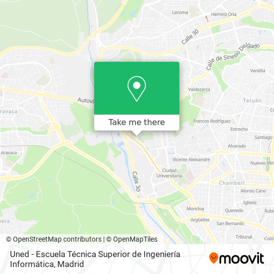 mapa Uned - Escuela Técnica Superior de Ingeniería Informática