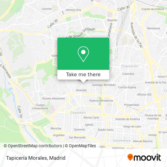 Tapicería Morales map