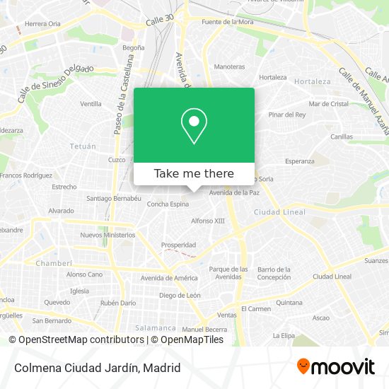 Colmena Ciudad Jardín map