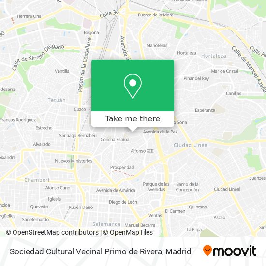 Sociedad Cultural Vecinal Primo de Rivera map