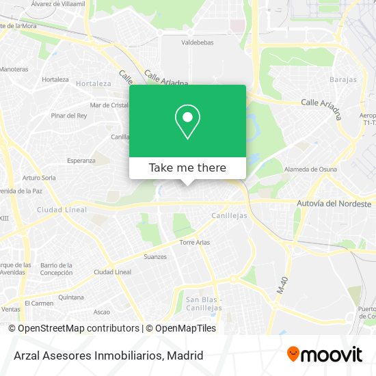 Arzal Asesores Inmobiliarios map