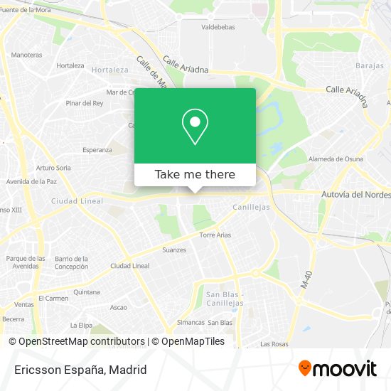 Ericsson España map