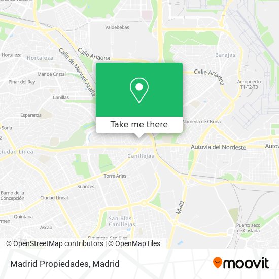 Madrid Propiedades map