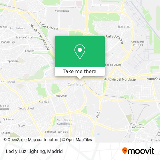Led y Luz Lighting map