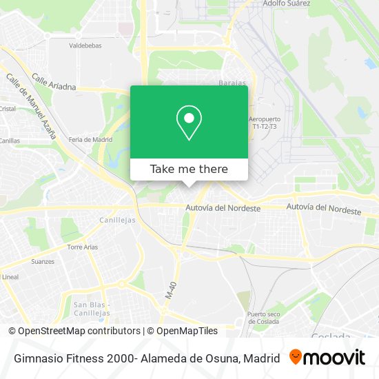 Gimnasio Fitness 2000- Alameda de Osuna map