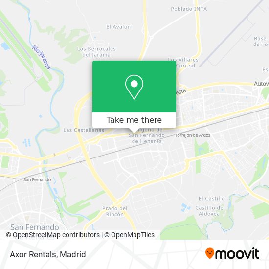 Axor Rentals map