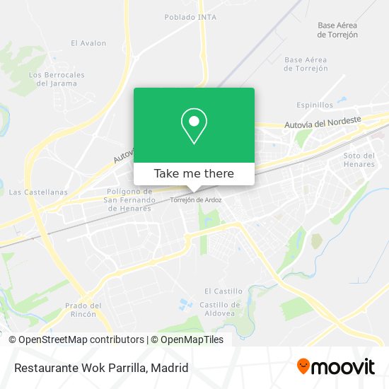 mapa Restaurante Wok Parrilla