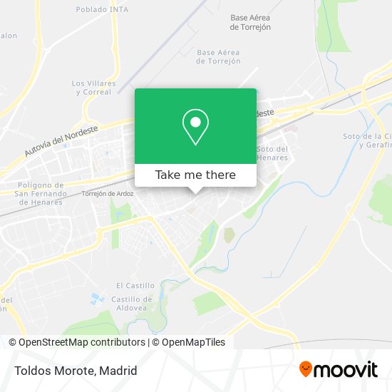 Toldos Morote map