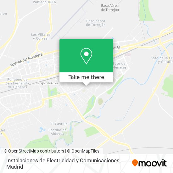 mapa Instalaciones de Electricidad y Comunicaciones