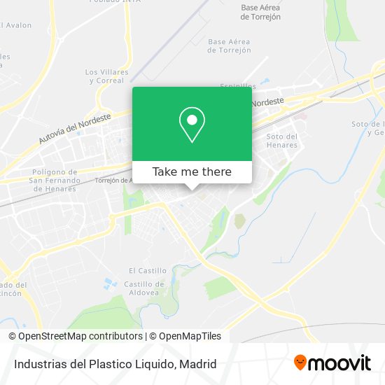 mapa Industrias del Plastico Liquido