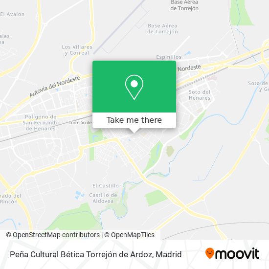 Peña Cultural Bética Torrejón de Ardoz map