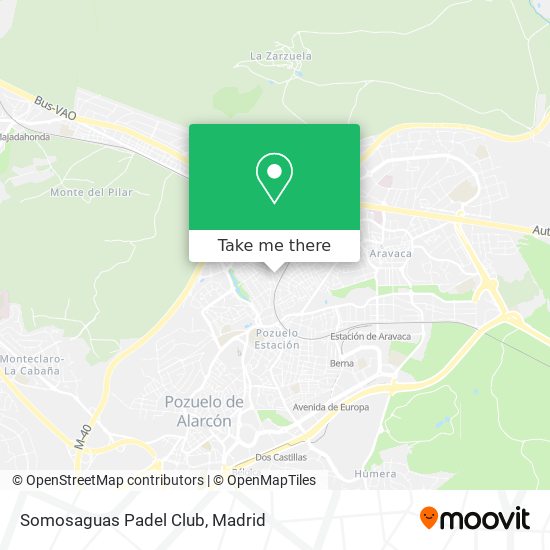 Somosaguas Padel Club map