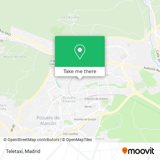 mapa Teletaxi