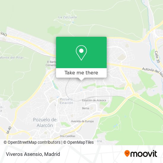 Viveros Asensio map