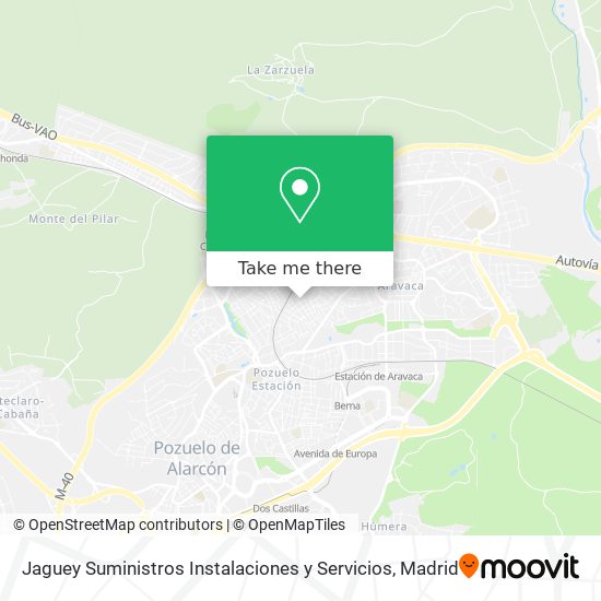 mapa Jaguey Suministros Instalaciones y Servicios