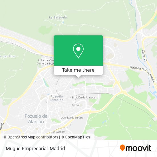 Mugus Empresarial map