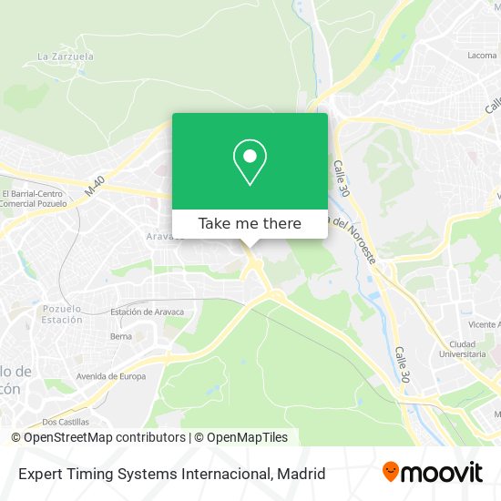 mapa Expert Timing Systems Internacional