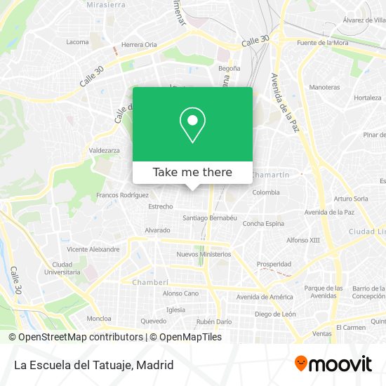 La Escuela del Tatuaje map