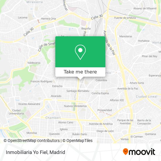 Inmobiliaria Yo Fiel map