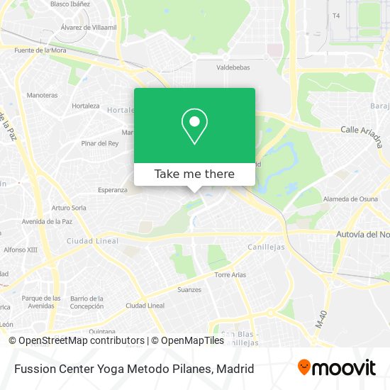 Fussion Center Yoga Metodo Pilanes map