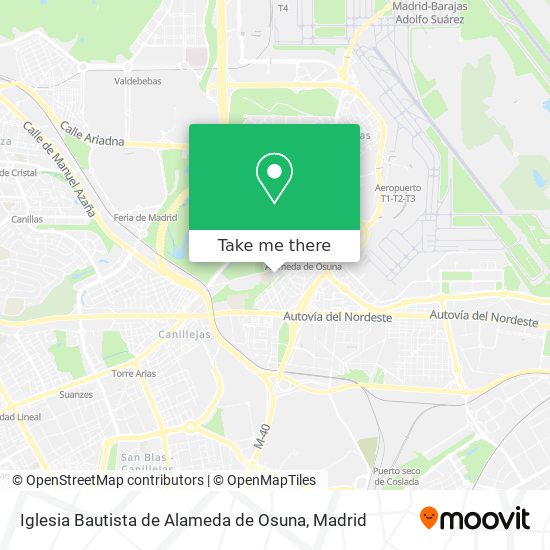 Iglesia Bautista de Alameda de Osuna map
