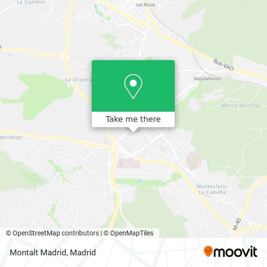 Montalt Madrid map