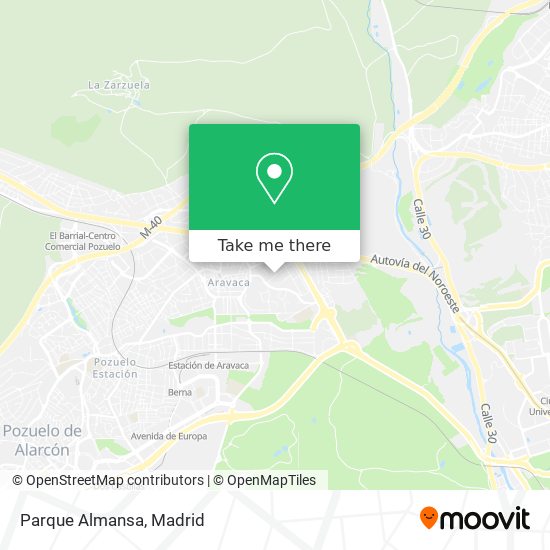Parque Almansa map