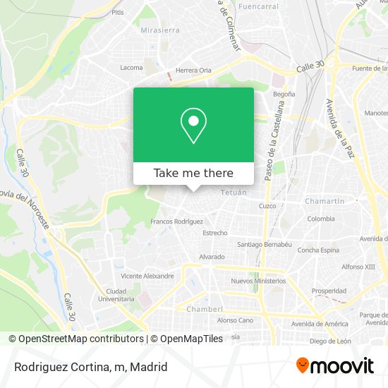 Rodriguez Cortina, m map