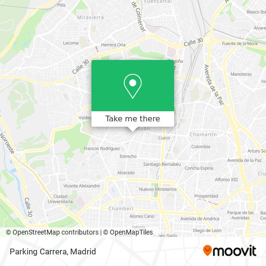 mapa Parking Carrera