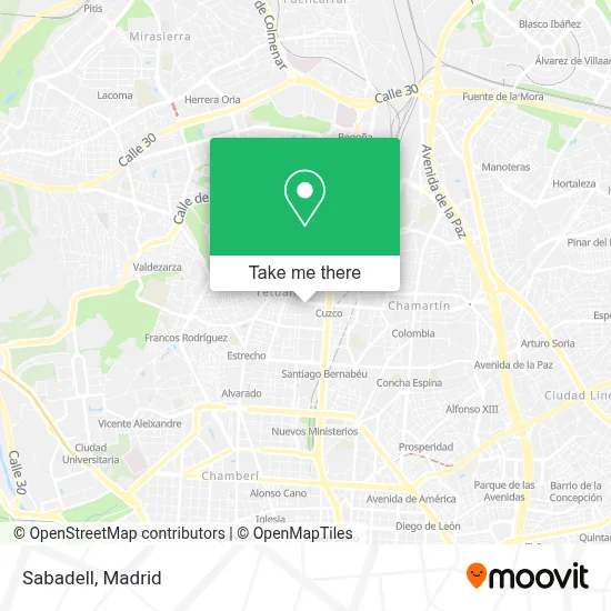 Sabadell map