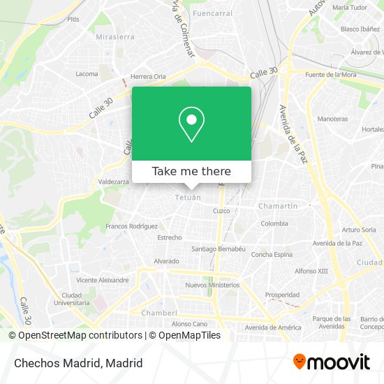 Chechos Madrid map