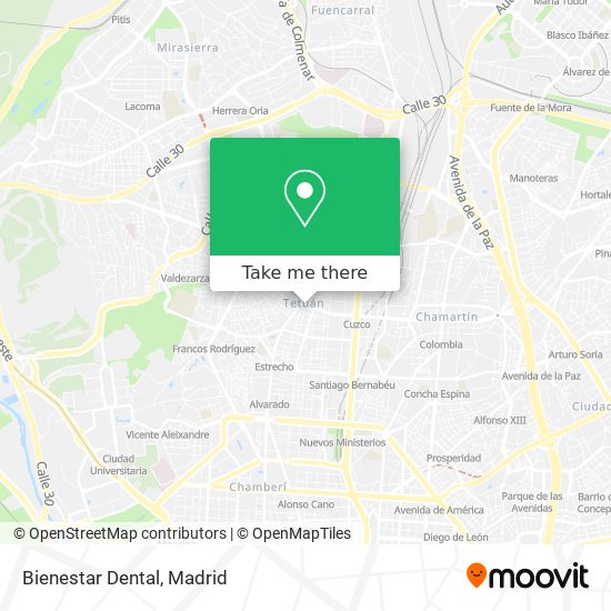 Bienestar Dental map