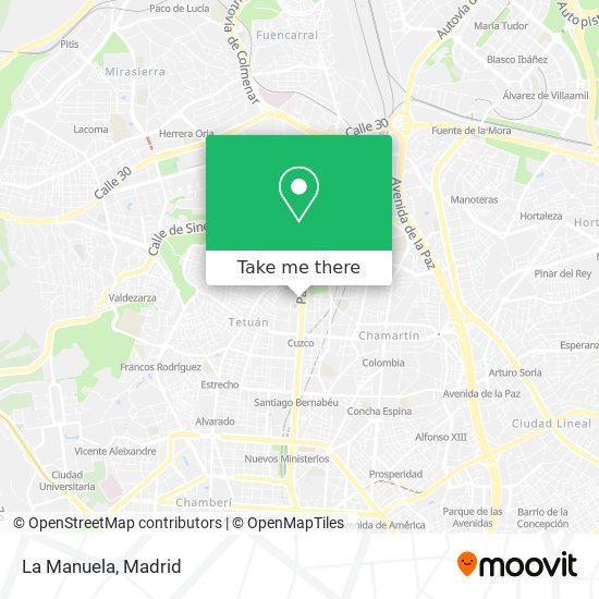 mapa La Manuela