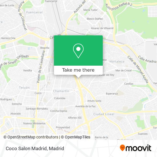 mapa Coco Salon Madrid
