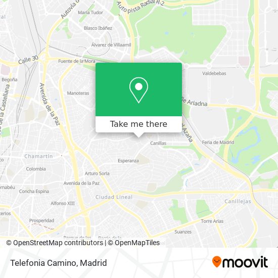 Telefonia Camino map