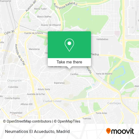 Neumaticos El Acueducto map