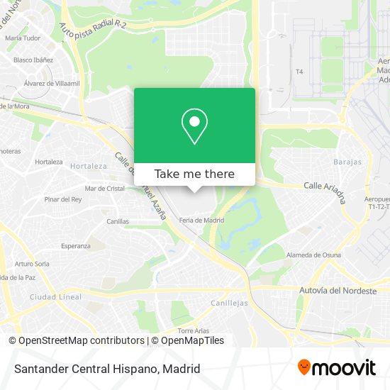Santander Central Hispano map