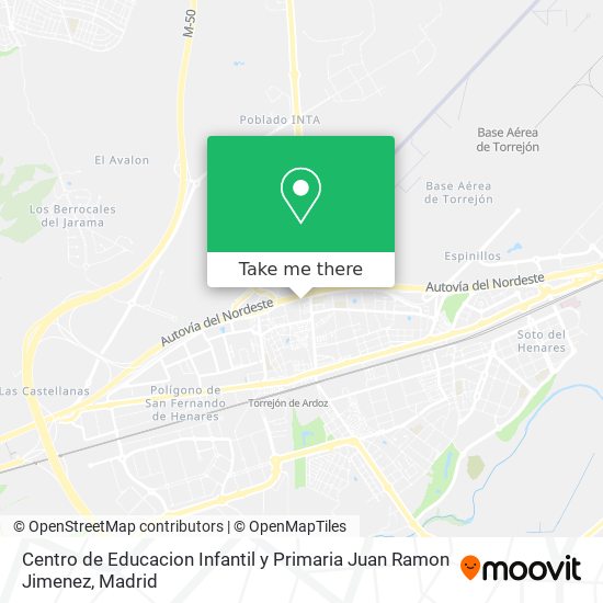 Centro de Educacion Infantil y Primaria Juan Ramon Jimenez map